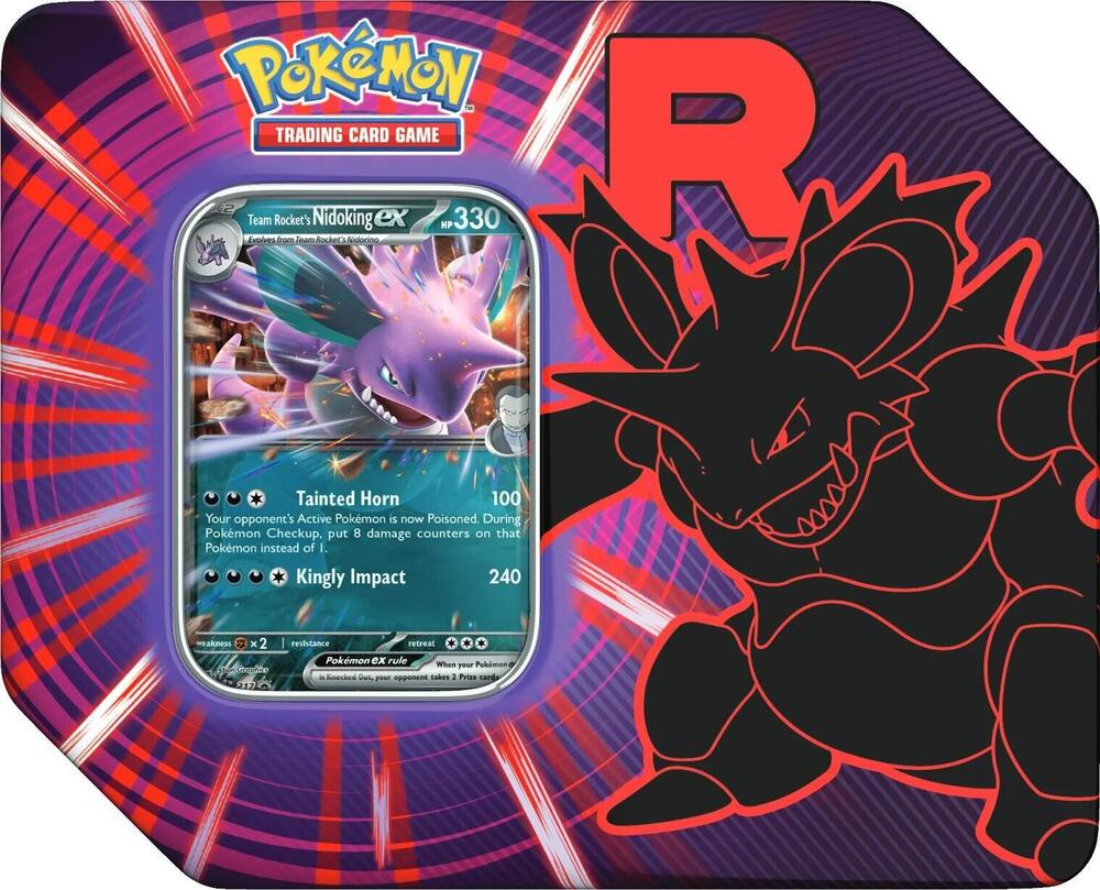 Pokémon TCG: Team Rocket Tin - Artwork May Vary