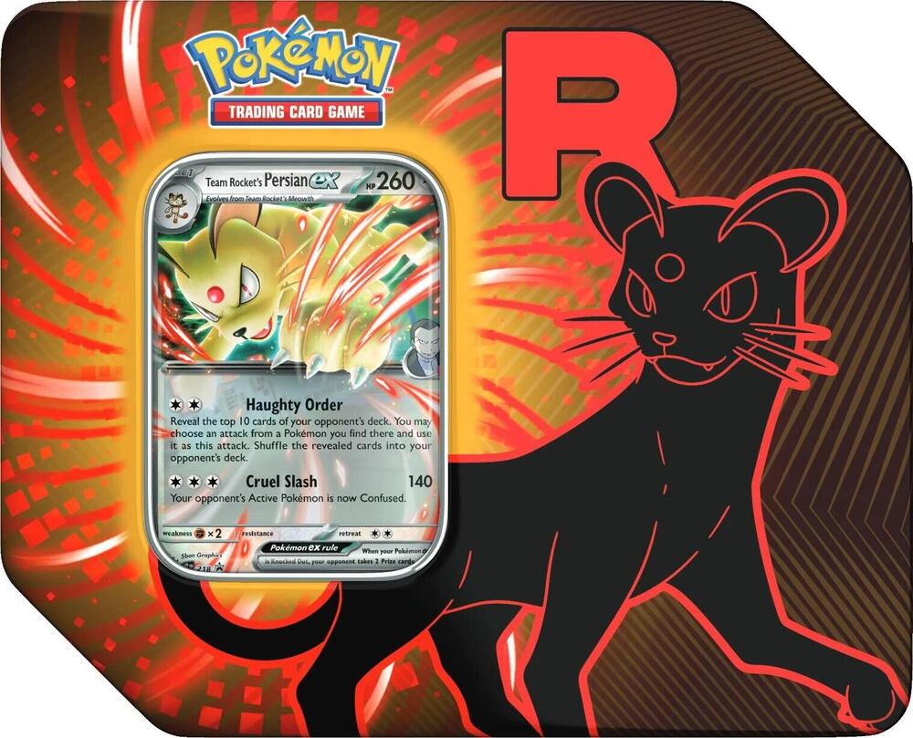 Pokémon TCG: Team Rocket Tin - Artwork May Vary