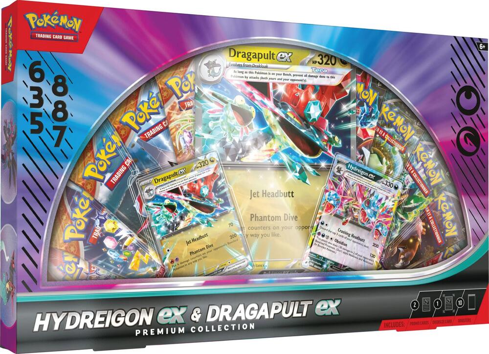 Pokémon TCG: Hydreigon ex & Dragapult ex - Premium Collection Box