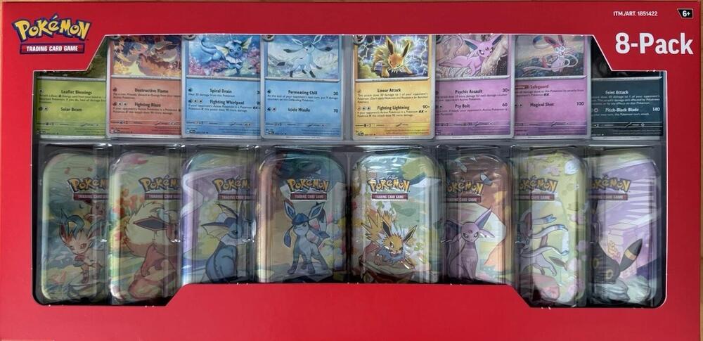Pokémon TCG: Costco - Pokémon - Prismatic Evolutions Mini Tin 8-pack