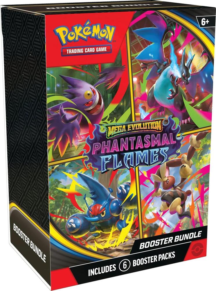 Pokémon TCG: Mega Evolution - Phantasmal Flames - Booster Bundle - ME02