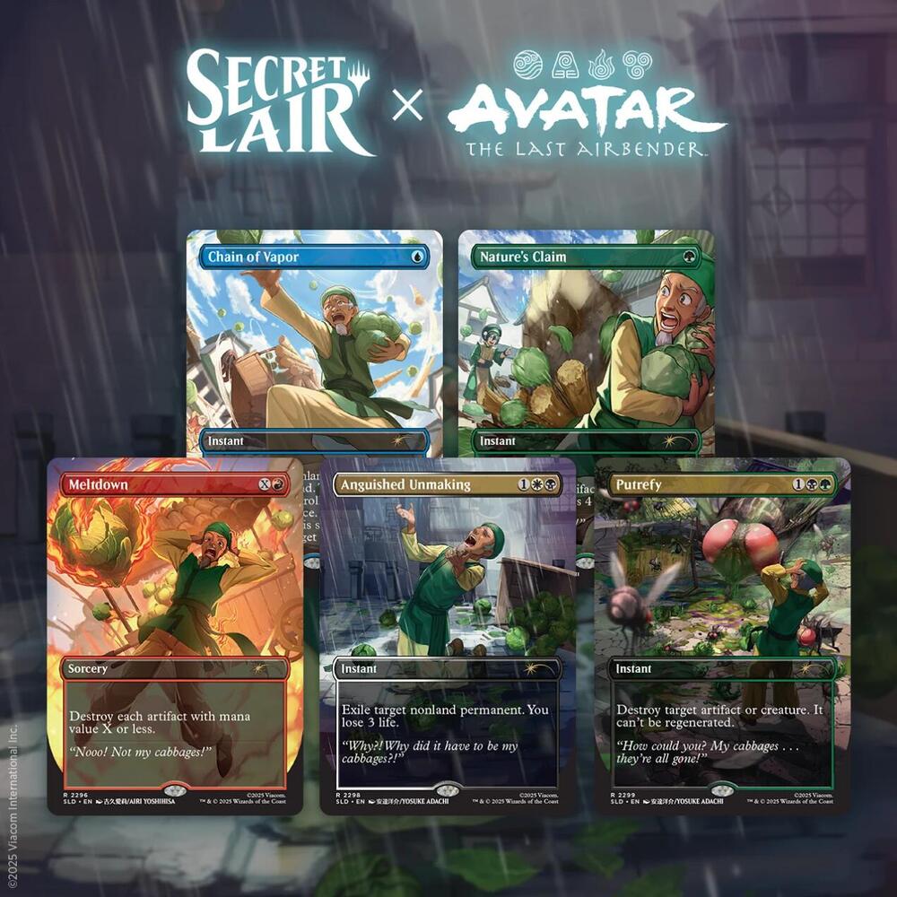 Magic The Gathering: Secret Lair x Avatar: The Last Airbender: My Cabbages!