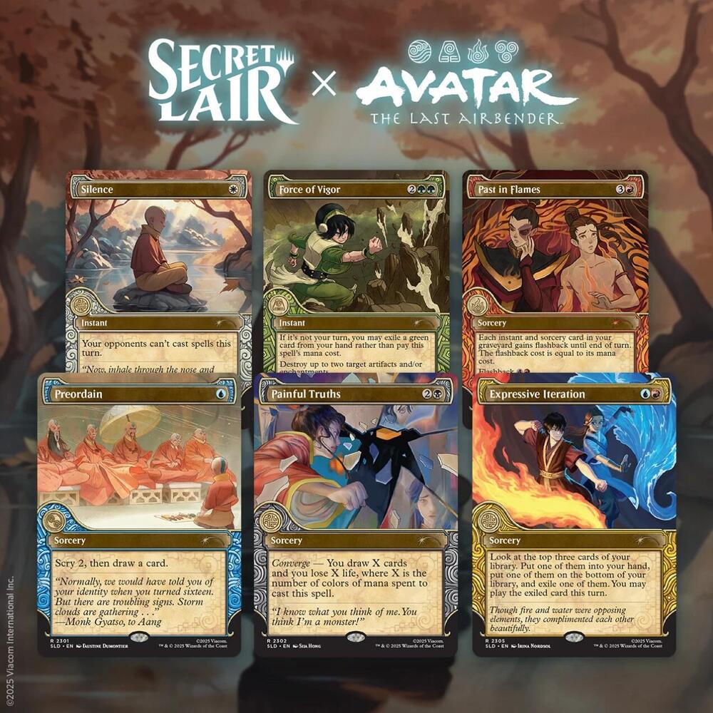 Magic The Gathering: Secret Lair x Avatar: The Last Airbender: One With the Elements