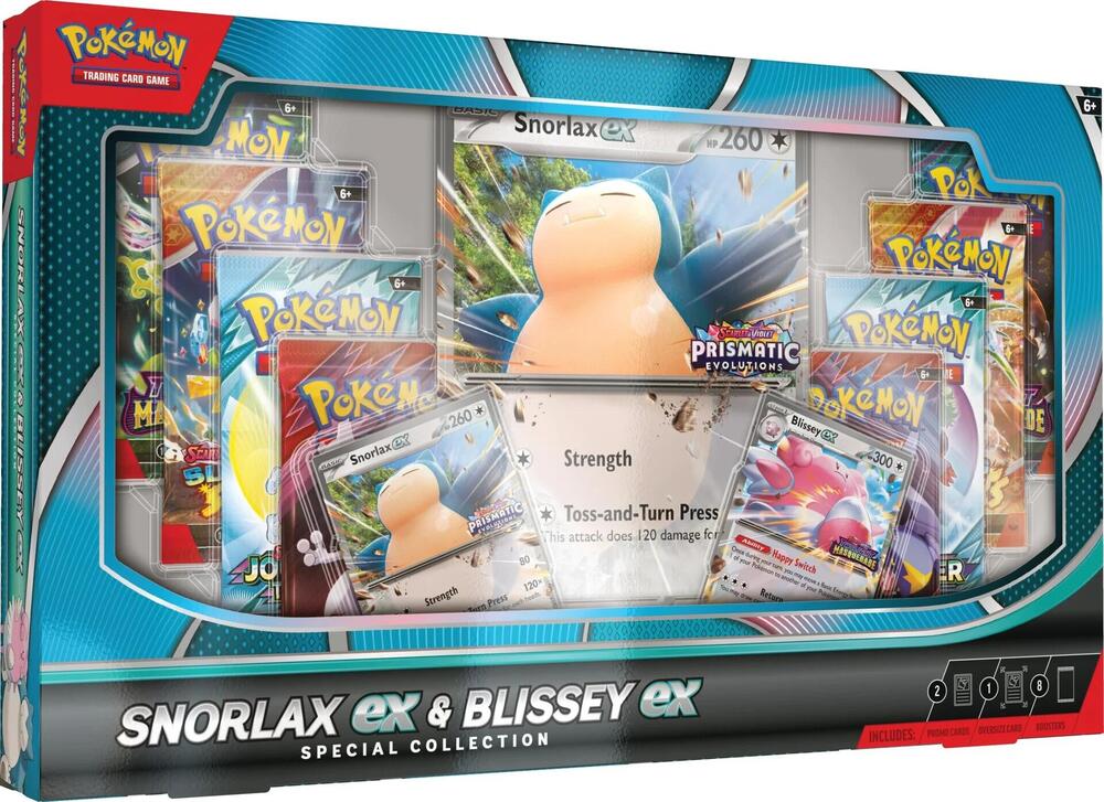 Pokémon TCG: Snorlax ex & Blissey ex - Special Collection Box