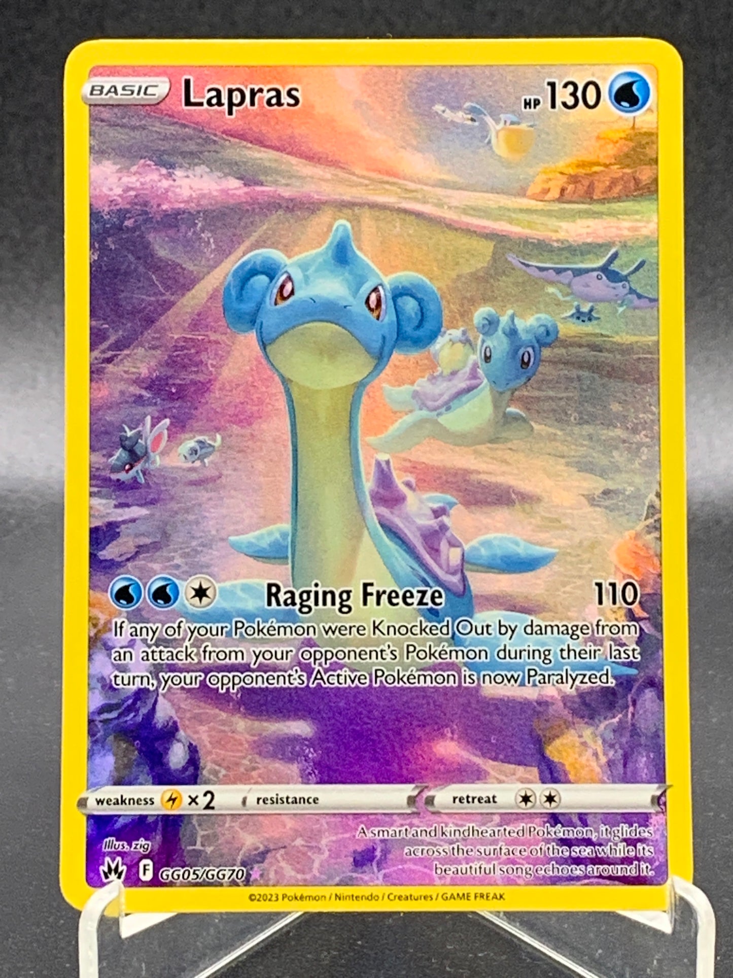 Pokémon TCG: 2023 Lapras GG05/GG70 SWSH: Crown Zenith Galarian Gallery
