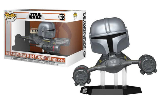 Funko PoP! STAR WARS - The Mandalorian In N-1 Starfighter (With R5-D4) - 670