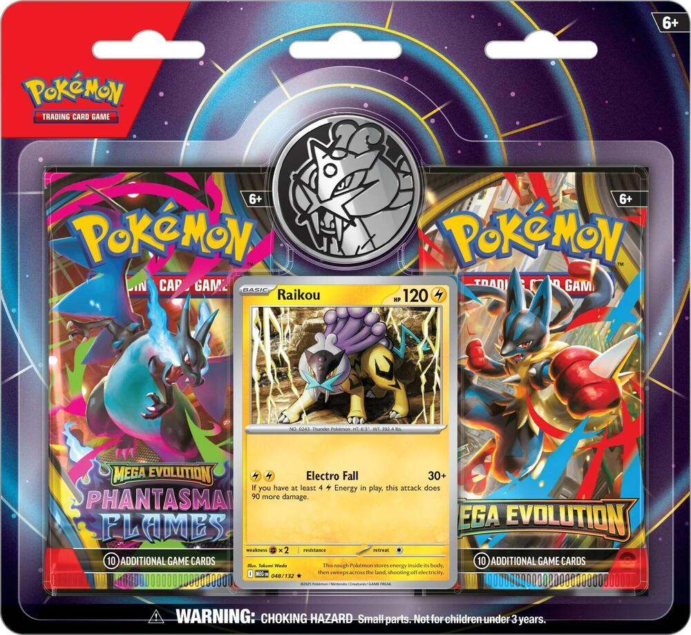 Pokémon TCG: Mega Evolution 2 Pack Blister (Raikou)