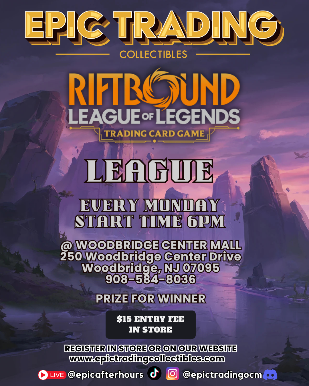 EPIC Riftbound TCG Weekly League - Woodbridge