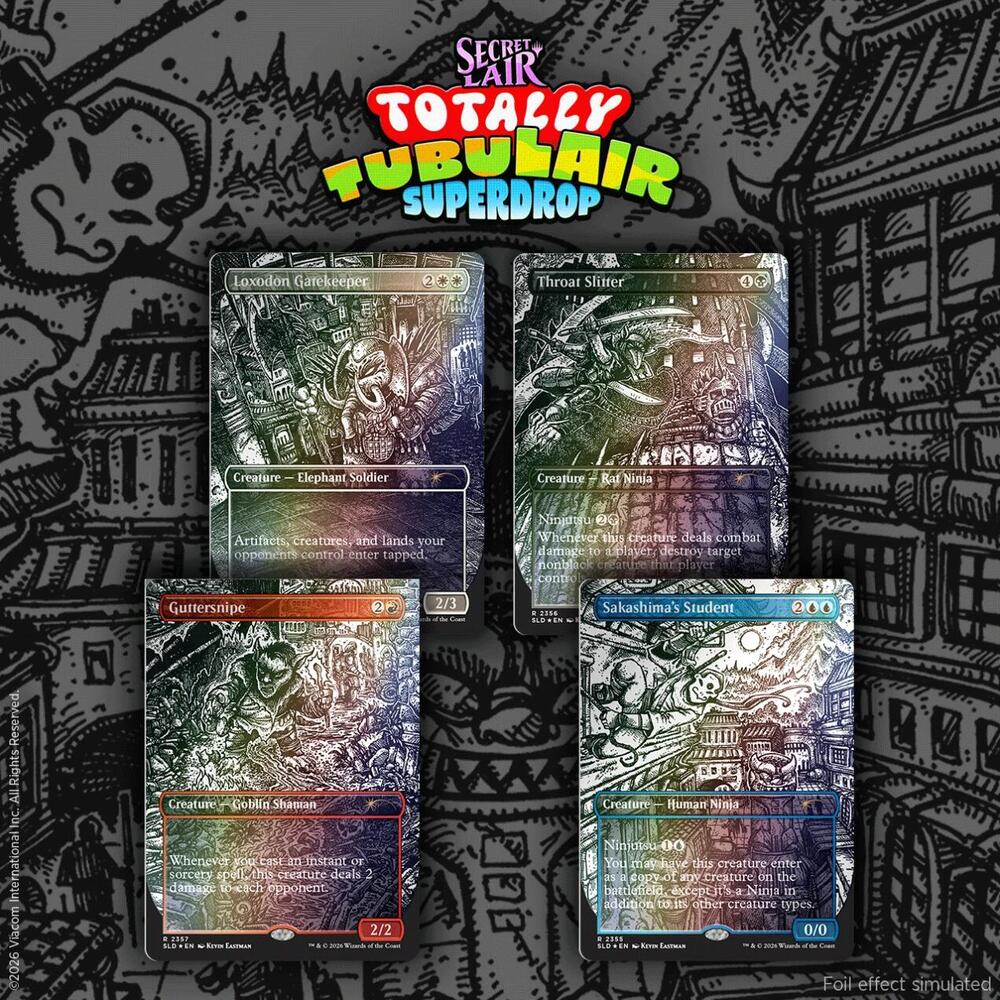 Magic The Gathering: Secret Lair Drop: Featuring: Kevin Eastman (Inks) - Traditional Foil Edition