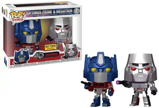 Funko PoP! Retro Toys: Optimus prime & Megatron - Transformers 40 years - 2 pack (hot topic exclusive)
