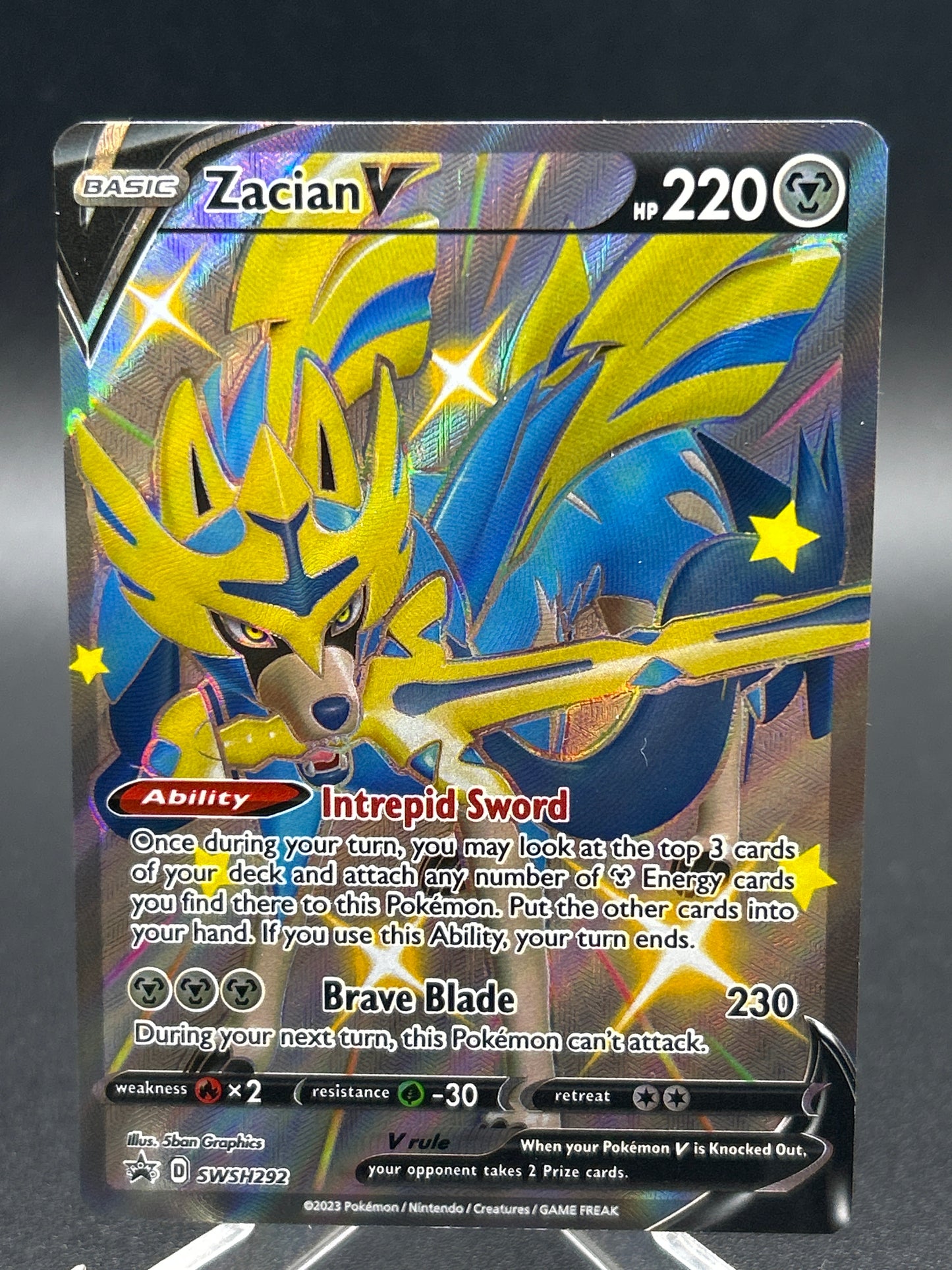 Pokémon TCG: 2023 Zacian V SWSH292 - Sword & Shield Promo Cards