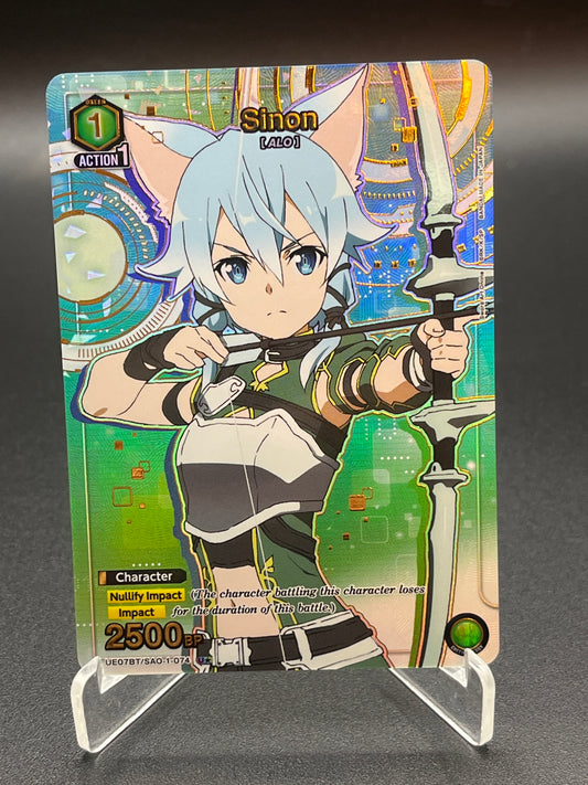 Union Arena TCG: Sinon (074) (U*) UE07BT: Sword Art Online