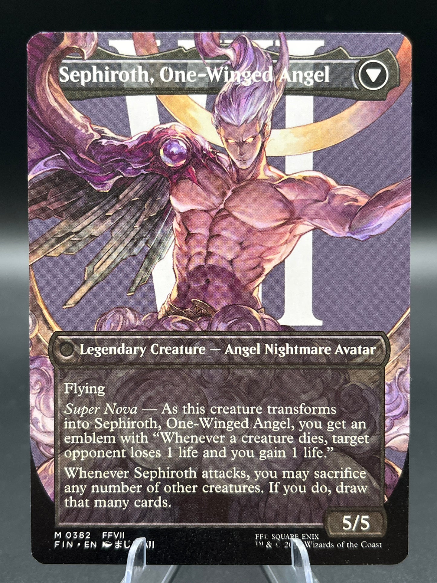 MTG TCG: 2025 Sephiroth, Fabled SOLDIER (0382) (Borderless) - FINAL FANTASY