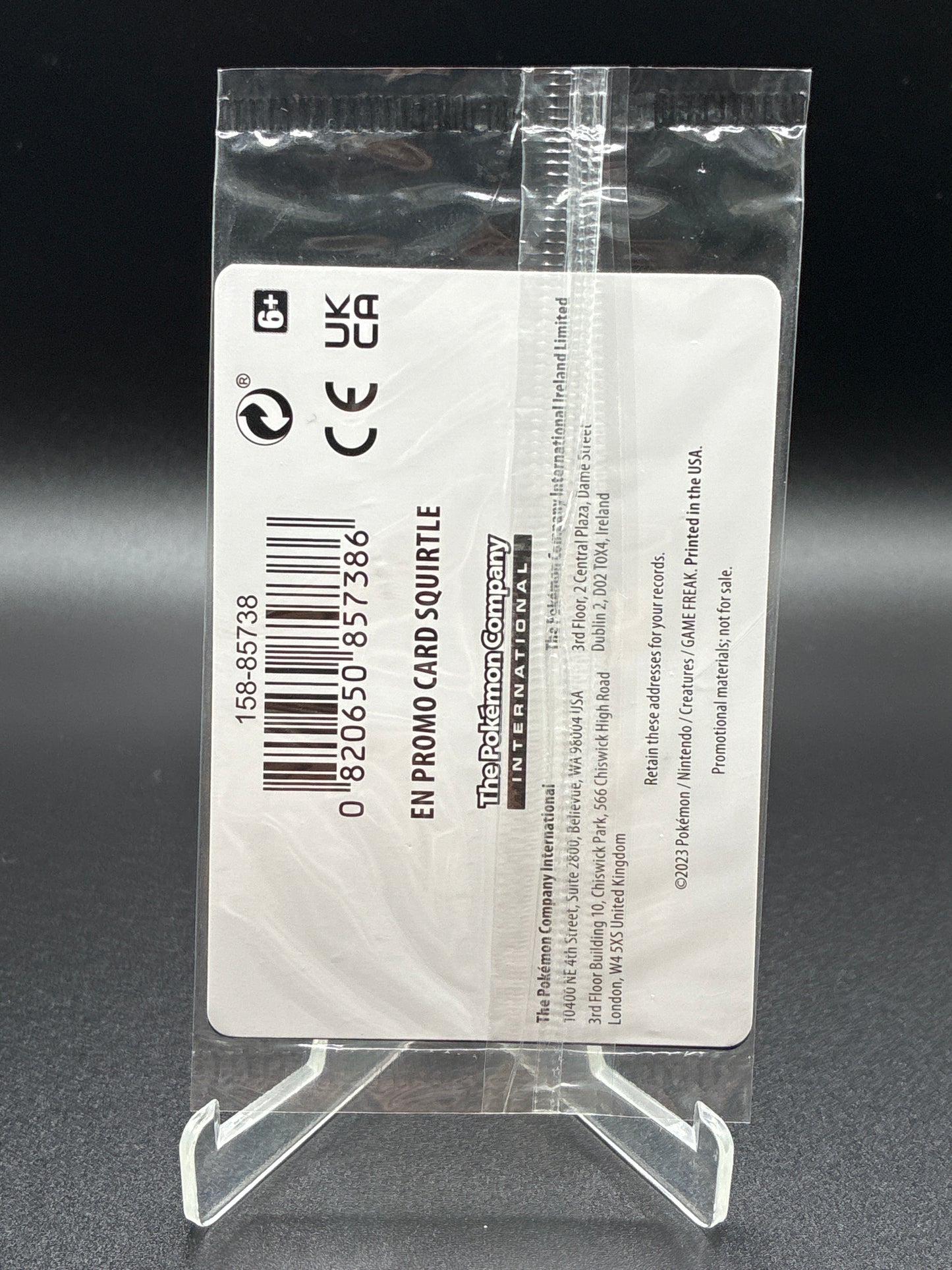 Pokémon TCG: 2023 Squirtle 007/165 S&V 151 Pokemon Center Stamp Exclusive