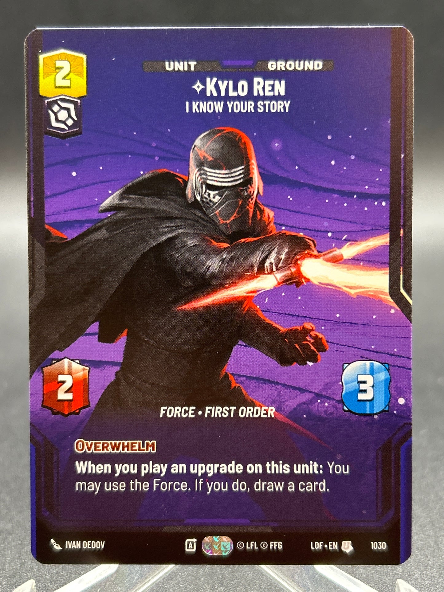 Star Wars TCG: Kylo Ren - I Know Your Story (Prestige) - Legends of the Force (LOF)