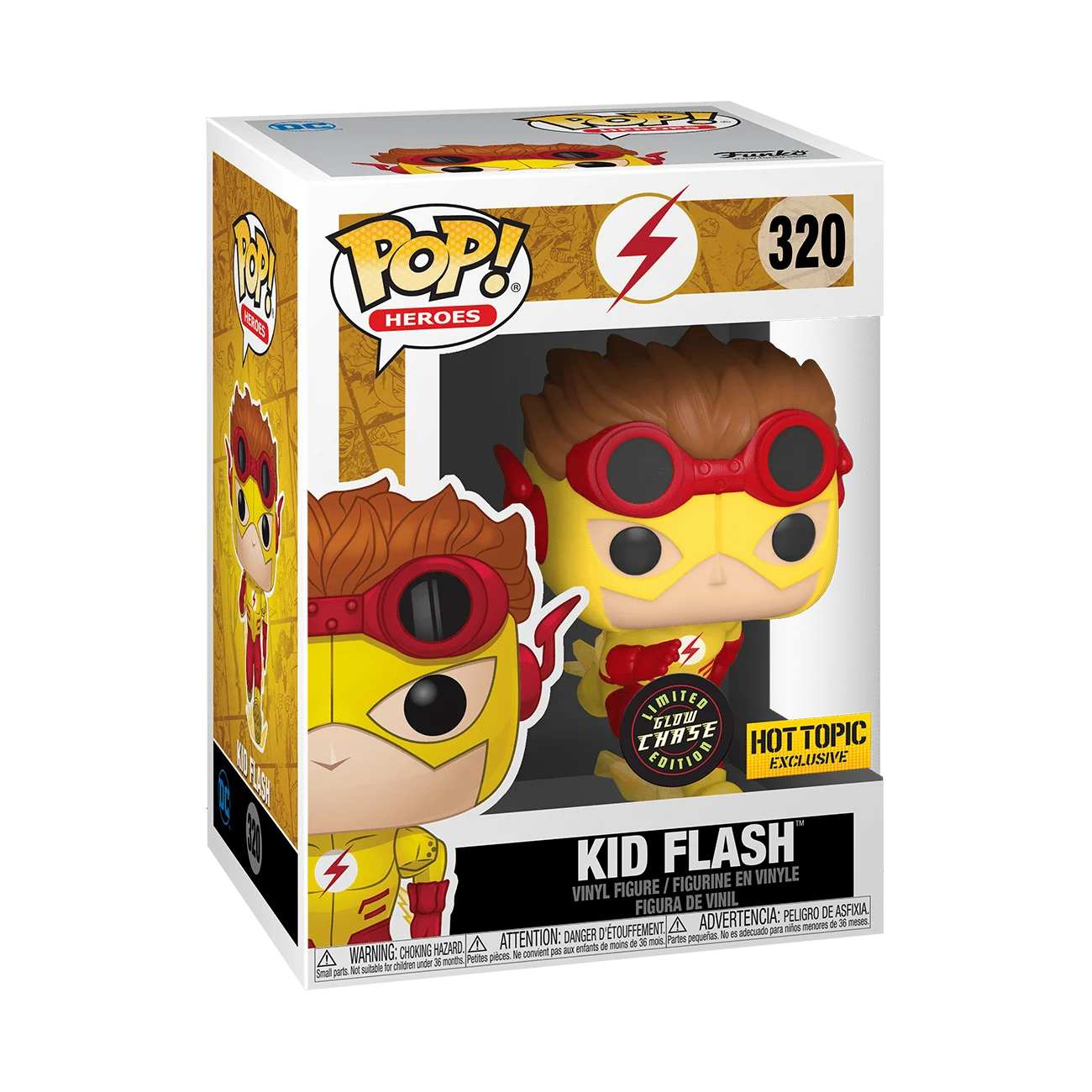 Funko PoP! DC: Kid Flash 320 (Glow Chase)(Hot Topic Exclusive)