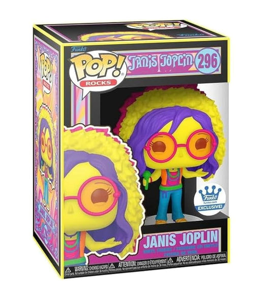 Funko PoP! Rocks: Janis Joplin (Blacklight) 296 (Funko Exclusive)