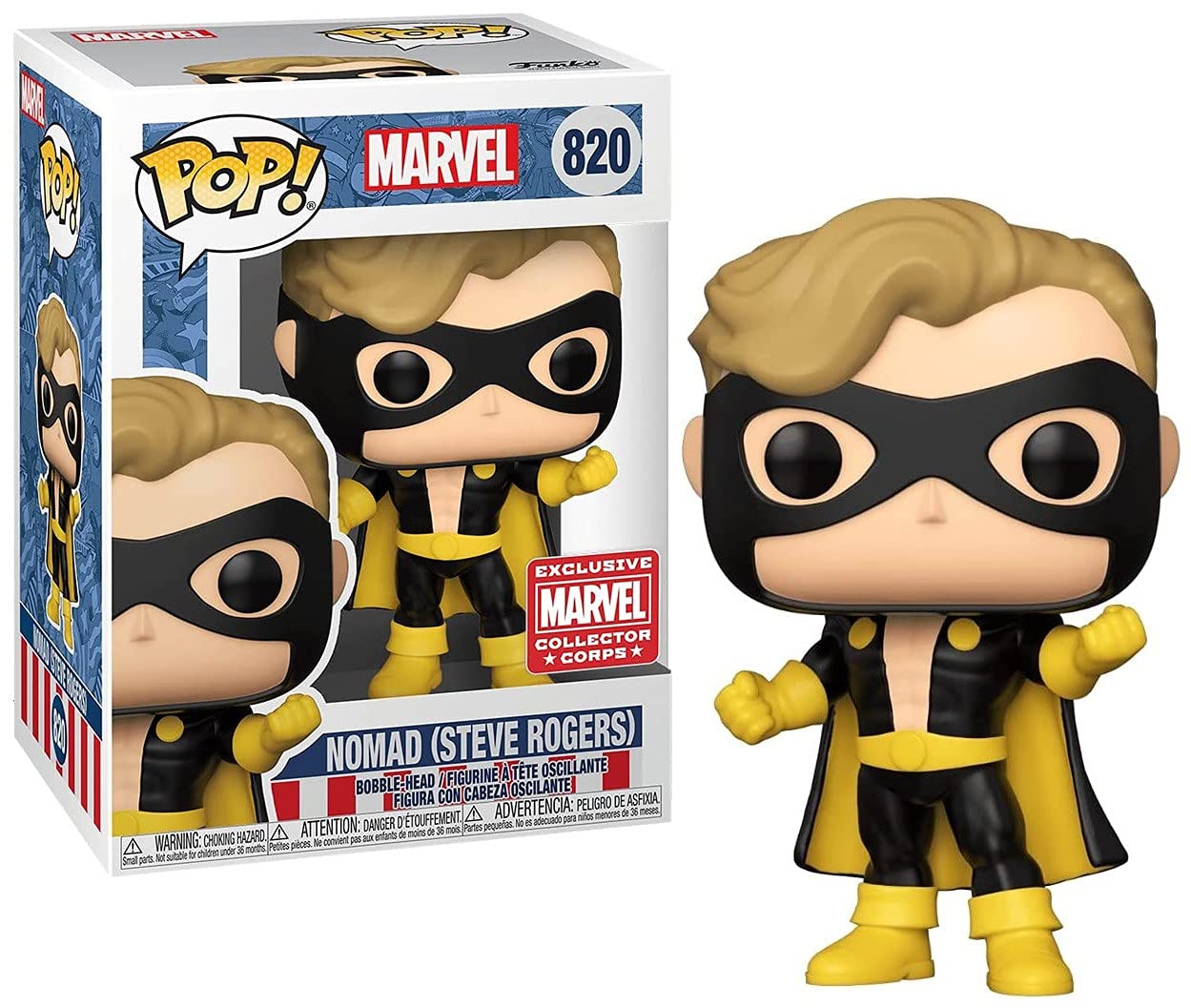 Funko PoP! Marvel: Nomad (Steve Rogers) 820 - Marvel Exclusive Collector Corps