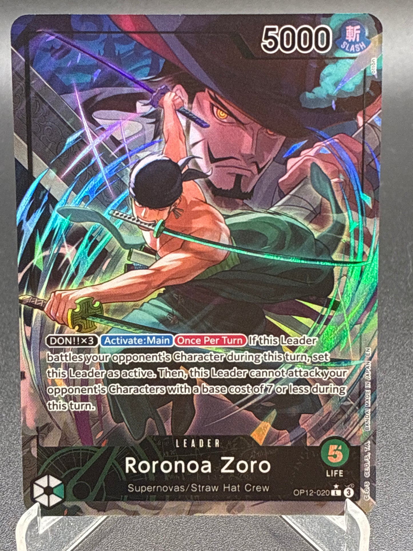 One Piece TCG: Roronoa Zoro (Alternate Art) OP12-020 Legacy of the Master