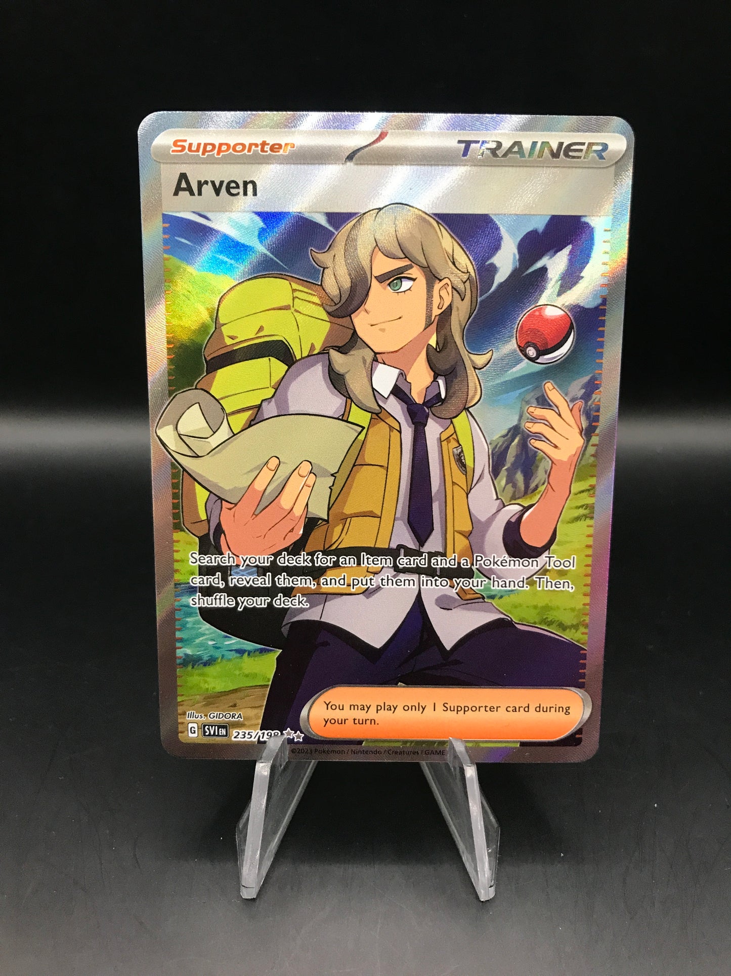 Pokémon TCG: 2023 Arven 235/198 Scarlet & Violet Full Art Trainer