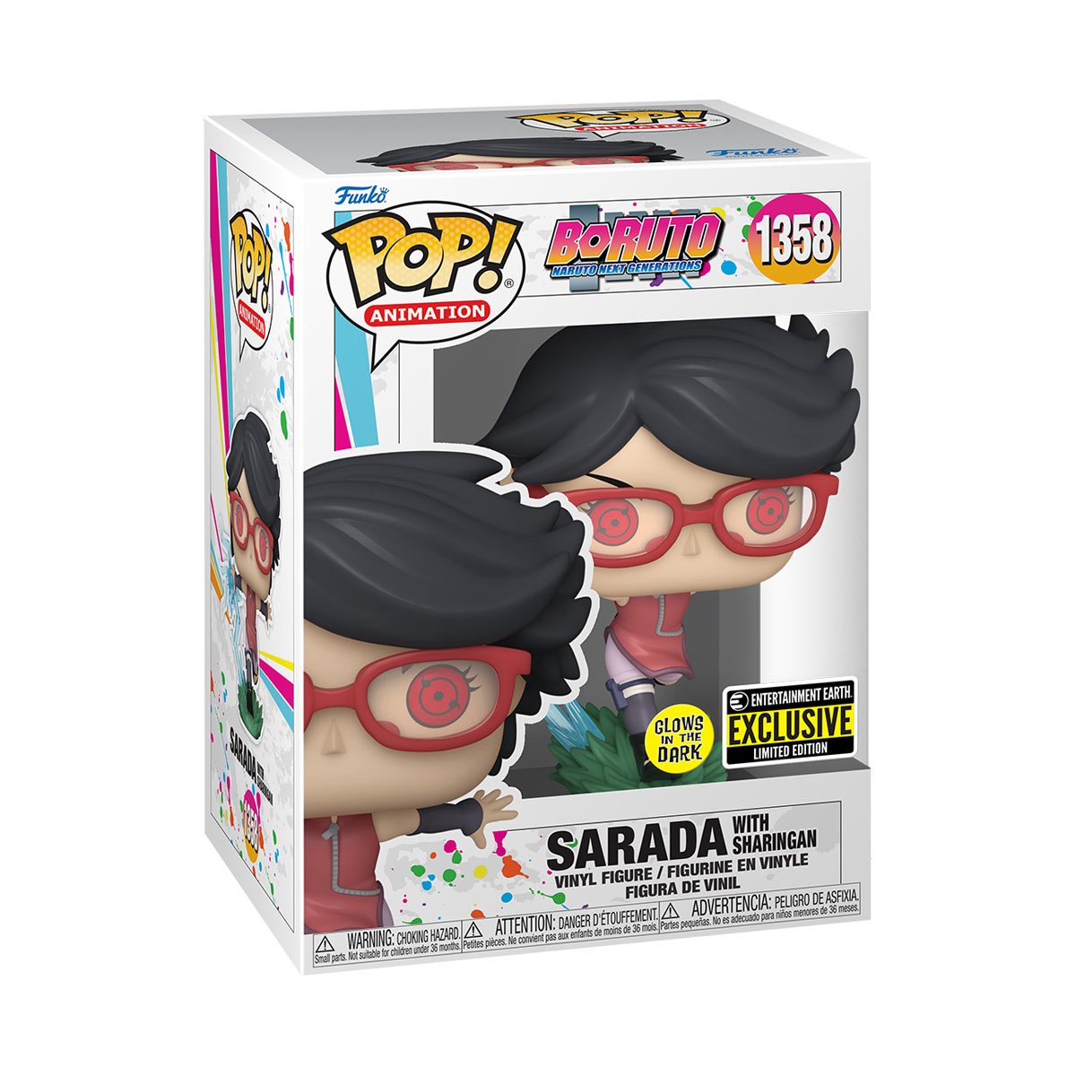 Funko PoP! Boruto: Sarada with Sharingan 1358 (Glow in The Dark)(Entertainment Earth Exclusive)