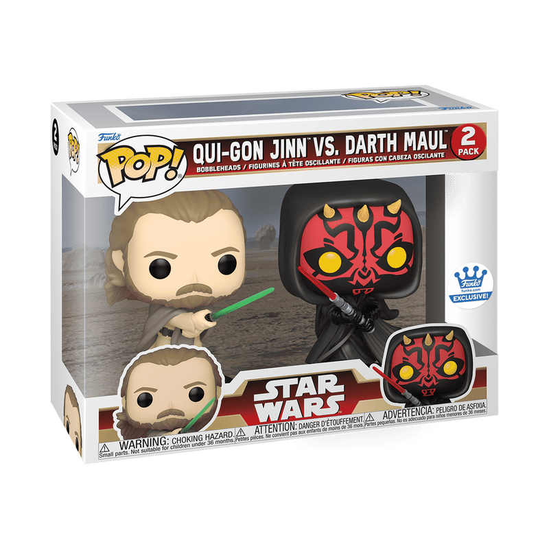 Funko PoP! Star Wars: Qui-Gon Jinn vs. Darth Maul 2-Pack (Funko Exclusive)