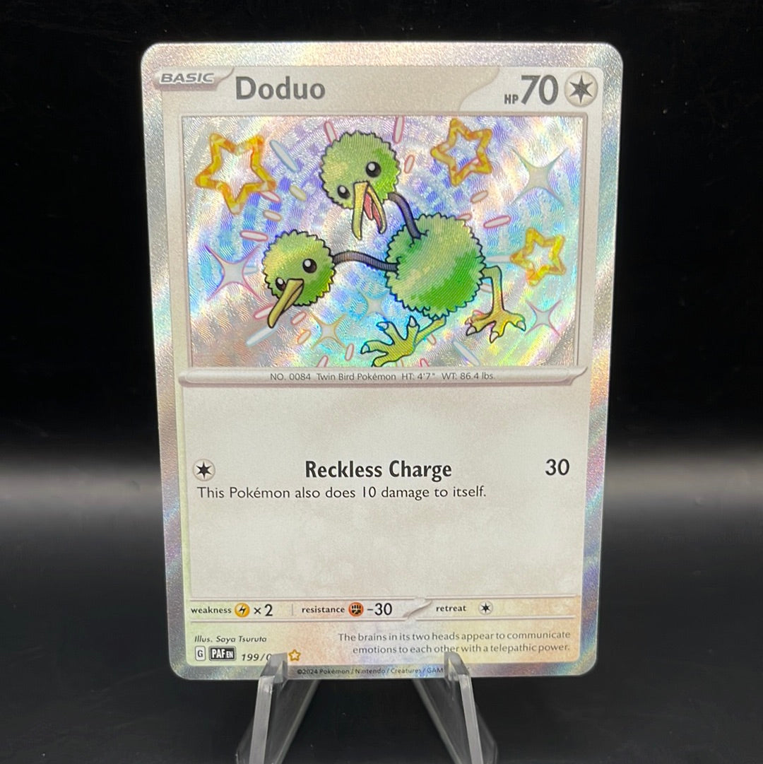 Pokémon TCG: 2024 Doduo 199/091 S&V Paldean Fates Baby Shiny