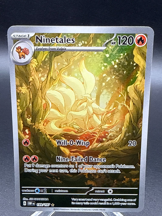 Pokémon TCG: 2023 Ninetales 199/197 SV: Obsidian Flames
