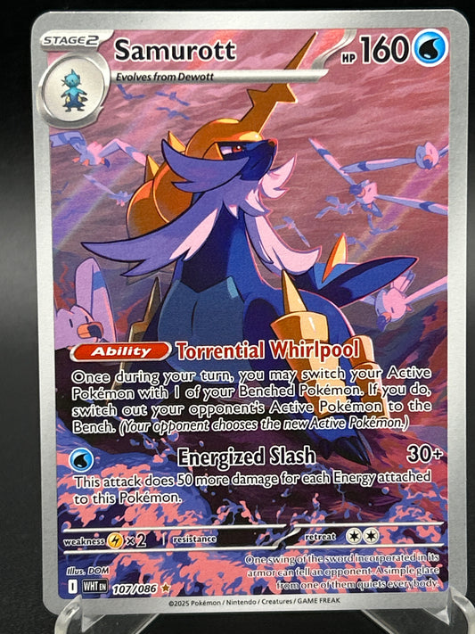 Pokémon TCG: 2025 Samurott 107/086 SV: White Flare