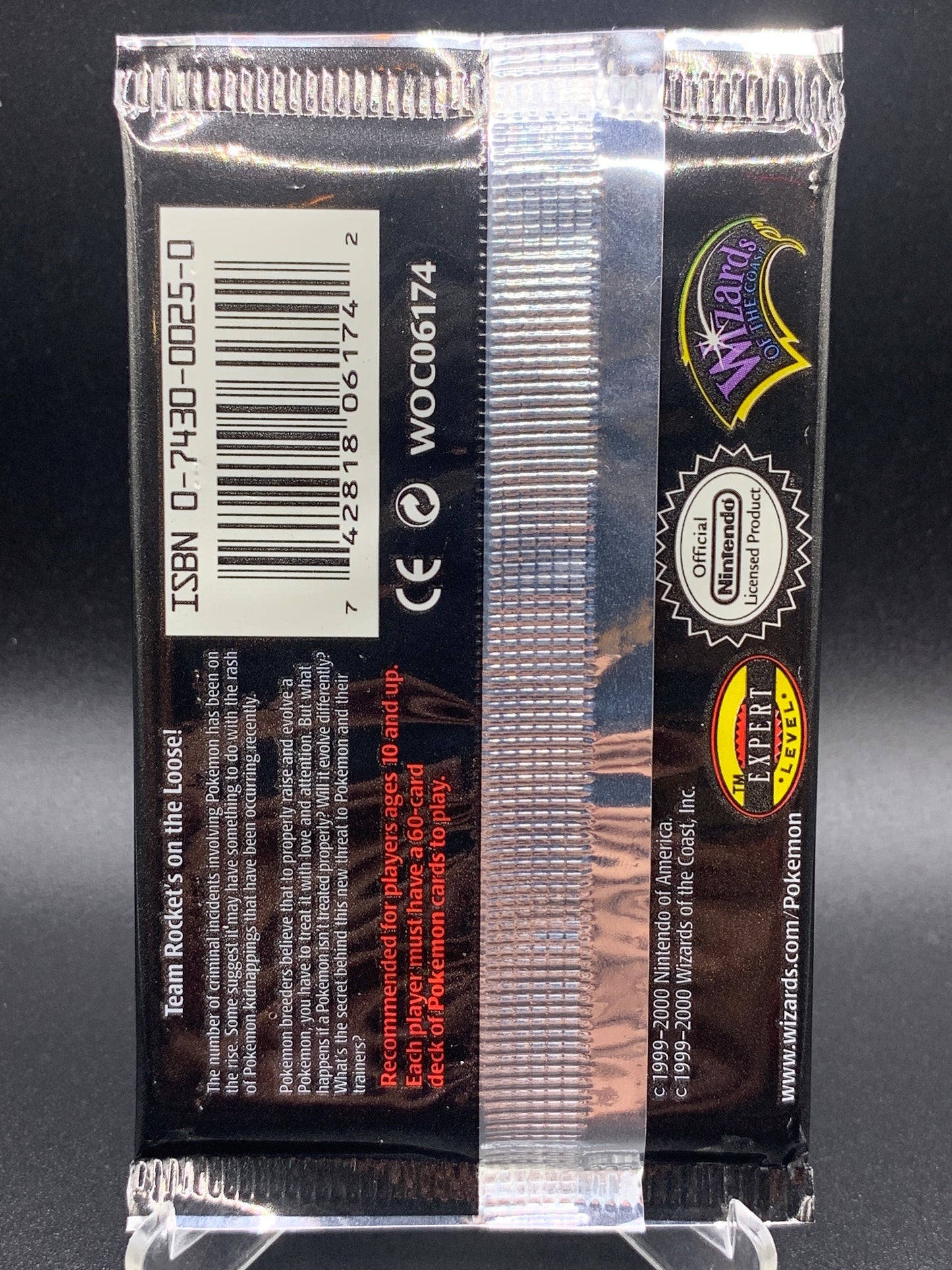 Pokémon TCG: 1st Edition - Team Rocket Booster Pack - 21.14g