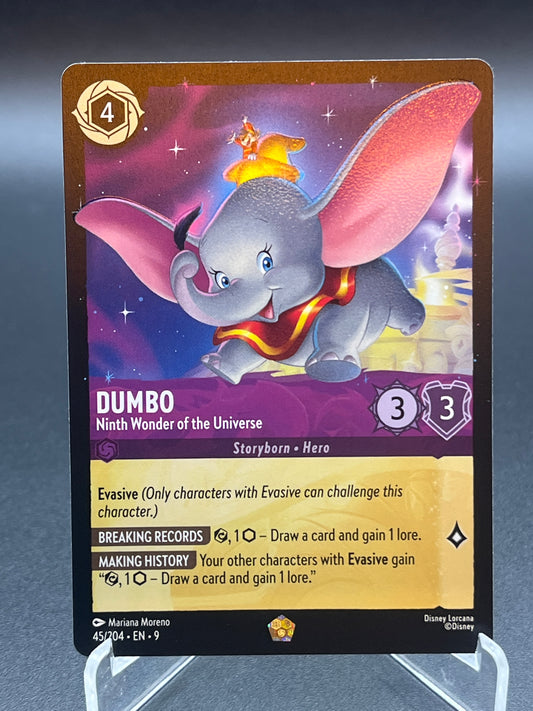Lorcana TCG: Dumbo Ninth Wonder of the Universe 45/204 Fabled (9)