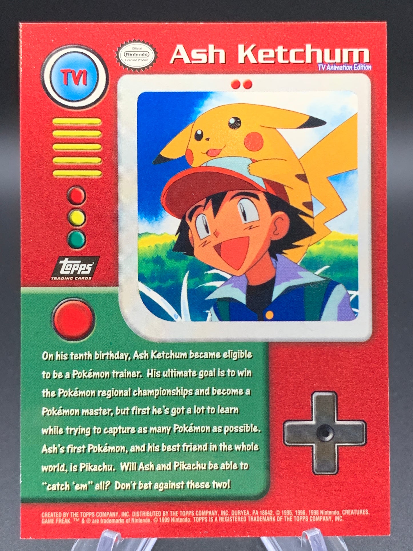 Pokémon TCG : 1999 Ash Ketchum - TV2 Topps TV Series