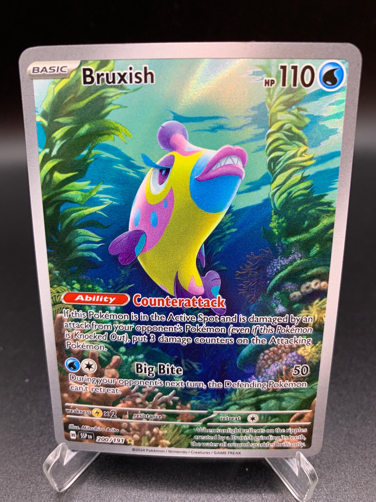Pokémon TCG 2024 Bruxish - 200/191 S&V: Surging Sparks