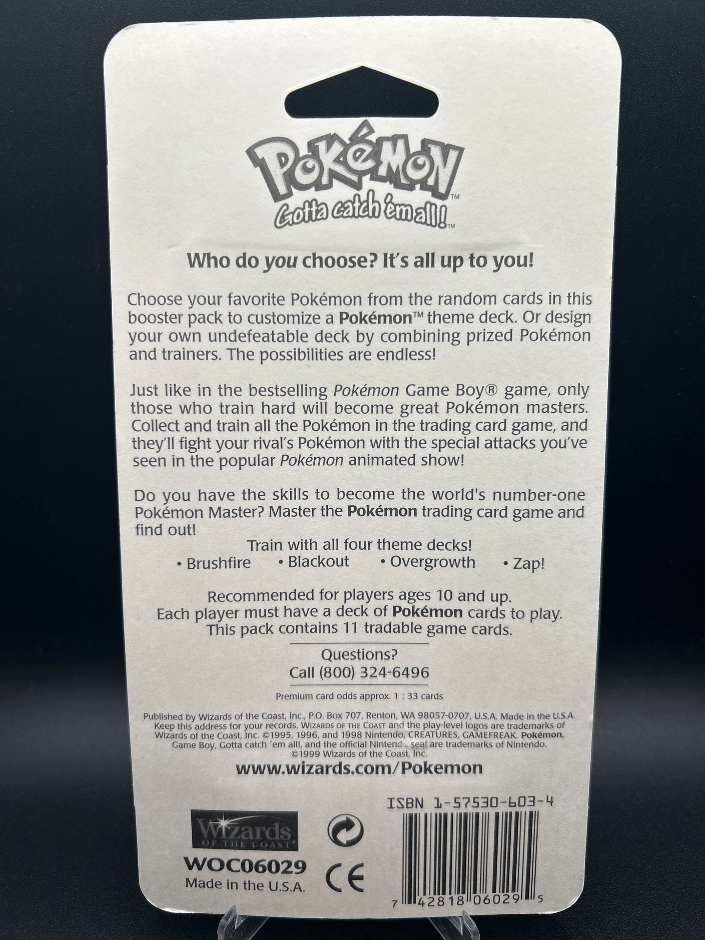 Pokémon TCG: Base Set - Blister Booster Pack WOTC Sealed - Blastoise - Shadowless - 34.00g
