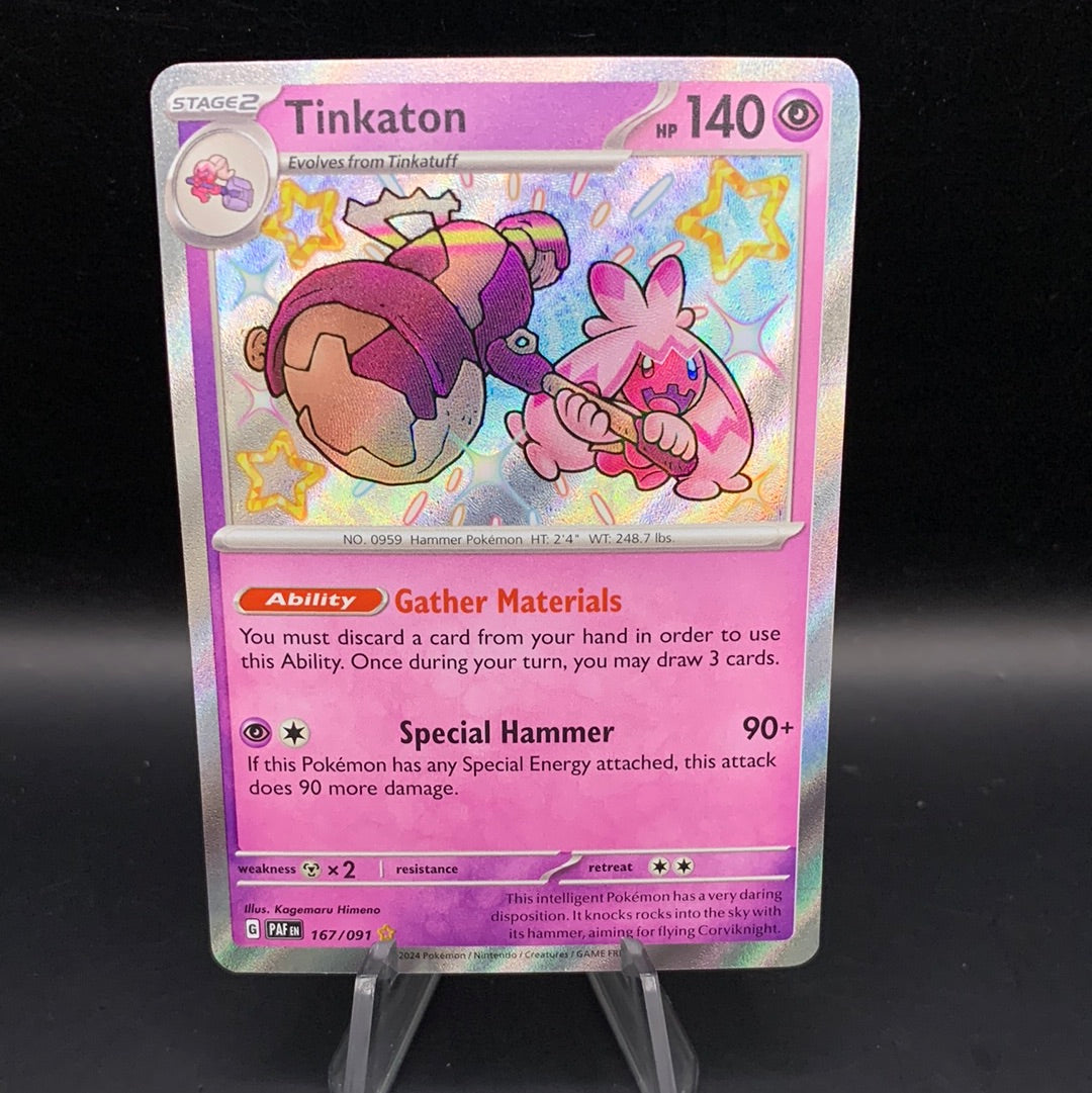 Pokémon TCG: 2024 Tinkaton 167/091 S&V Paldean Fates Baby Shiny