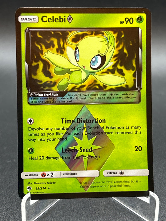 Pokémon TCG: 2018 Celebi Prisim Star 19/214 S&M: Lost Thunder
