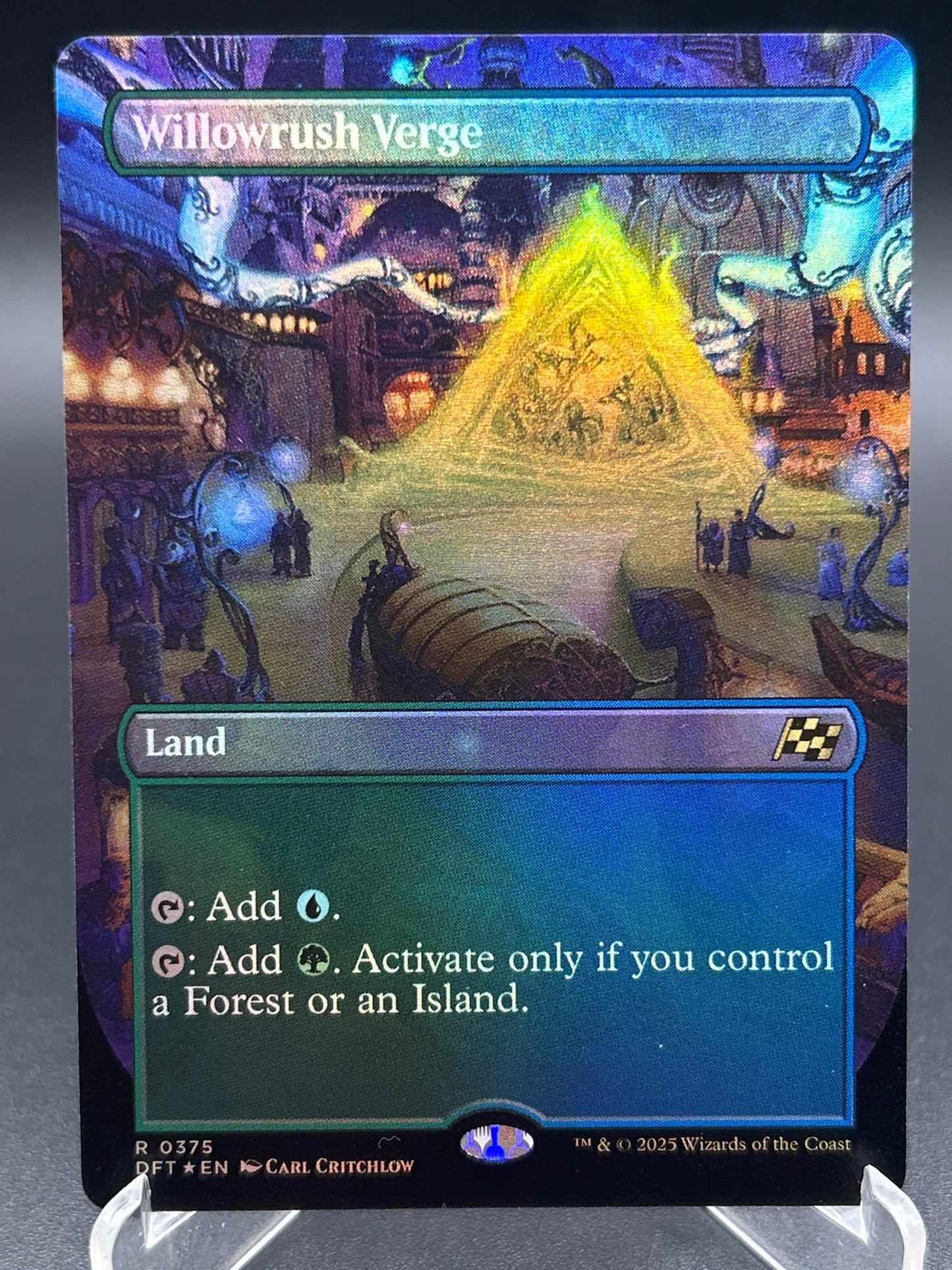 MTG TCG: Willowrush Verge (Borderless)(Foil) R 0375 DFT: Aetherdrift