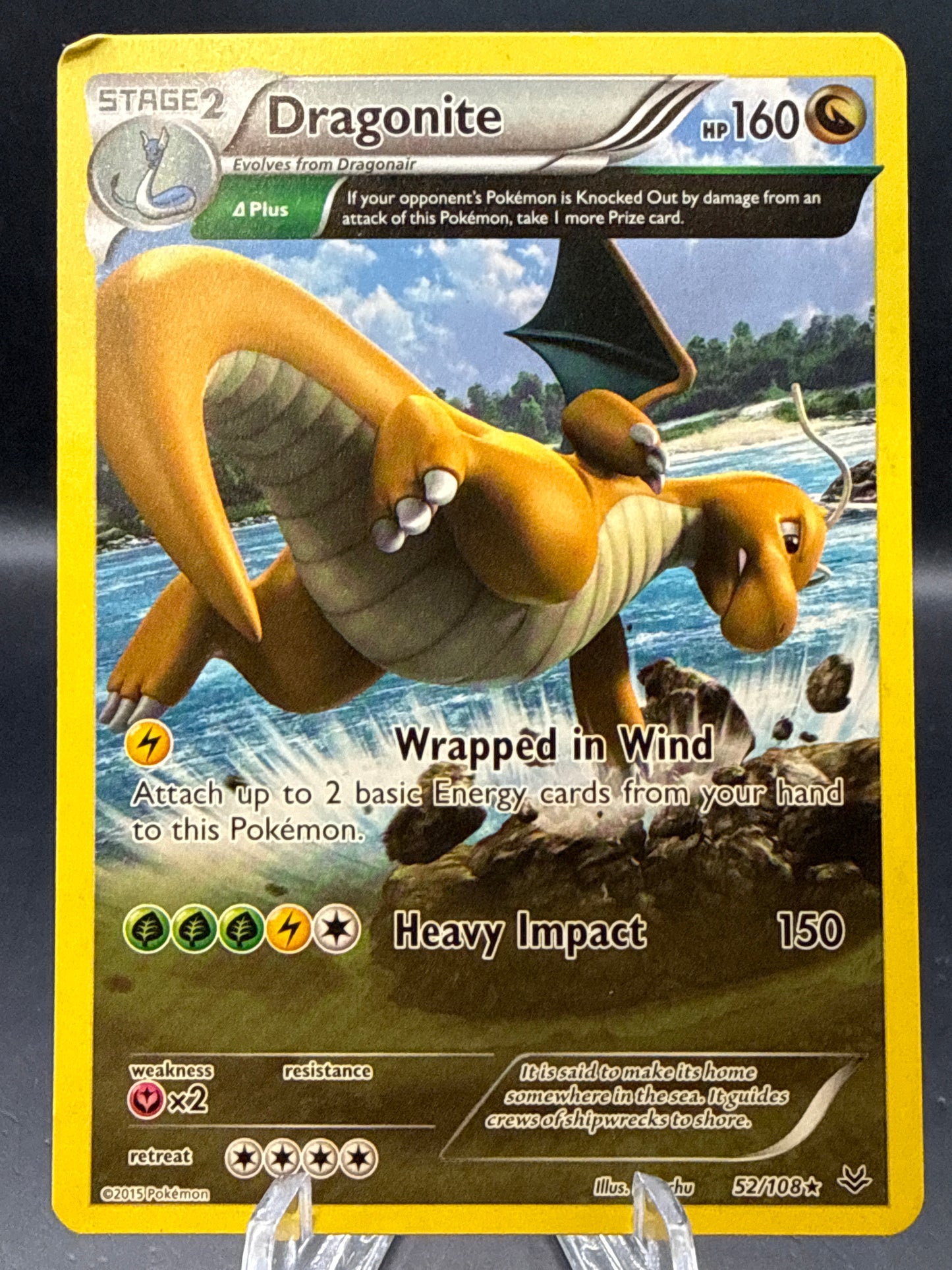Pokémon TCG: 2015 Dragonite 52/108 XY: Roaring Skies