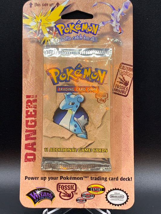 Pokémon TCG: Fossil Sealed Blister Booster Pack (Lapras Art)
