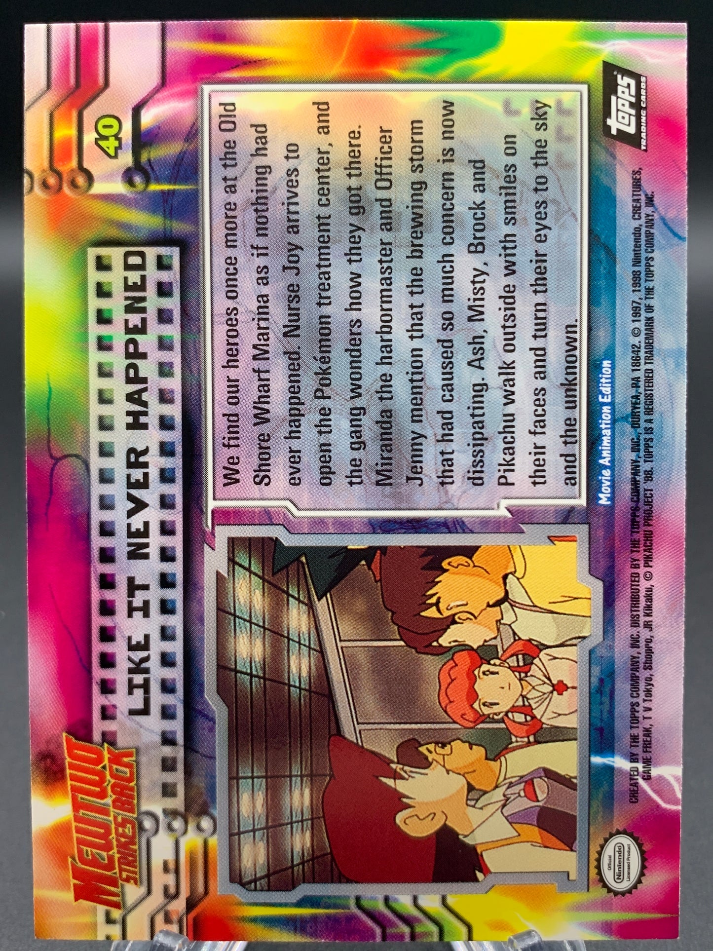 Pokémon TCG: Topps Pokémon Like it Never Happened - #40 - Mewtwo Strikes Back Movie Animation Edition