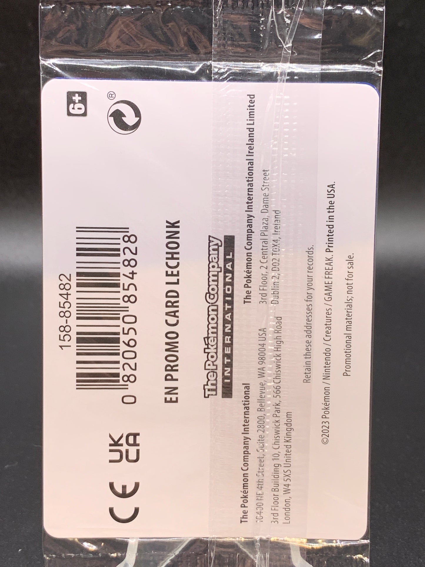 Pokémon TCG: 2023 Lechonk 154/198 S&V Gamestop Promo Sealed