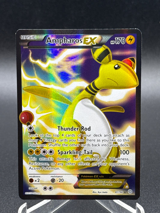 Pokemon TCG 2015 Ampharos Ex 87/98 XY: Ancient Origins