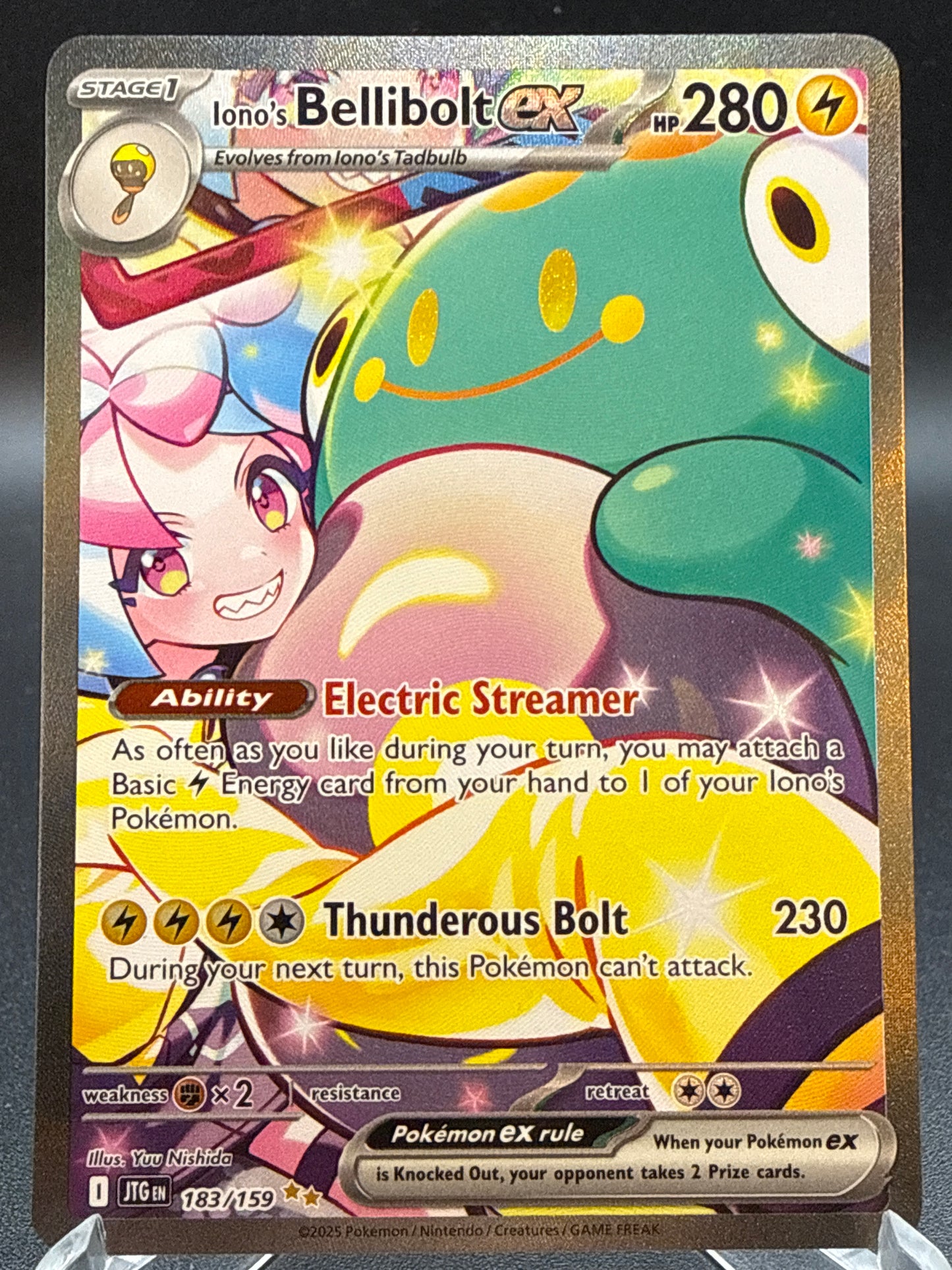 Pokémon TCG: 2025 Iono's Bellibolt ex 183/159 SV: Journey Together
