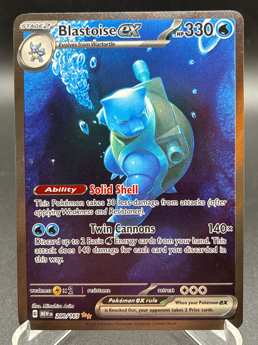 Pokémon TCG: 2023 Blastoise ex 200/165 Scarlet & Violet 151
