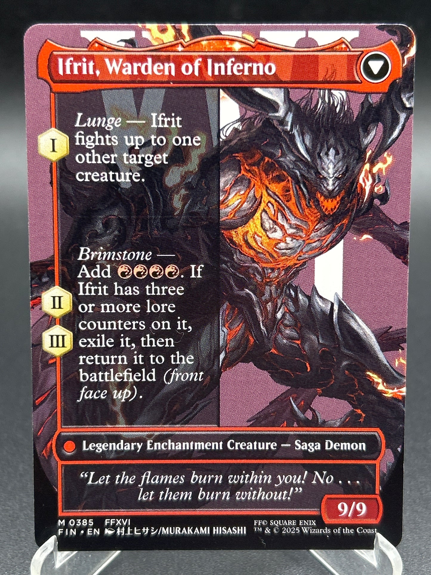 MTG TCG: Clive, Ifrit's Dominant (Borderless) M 0385 FIN: FINAL FANTASY