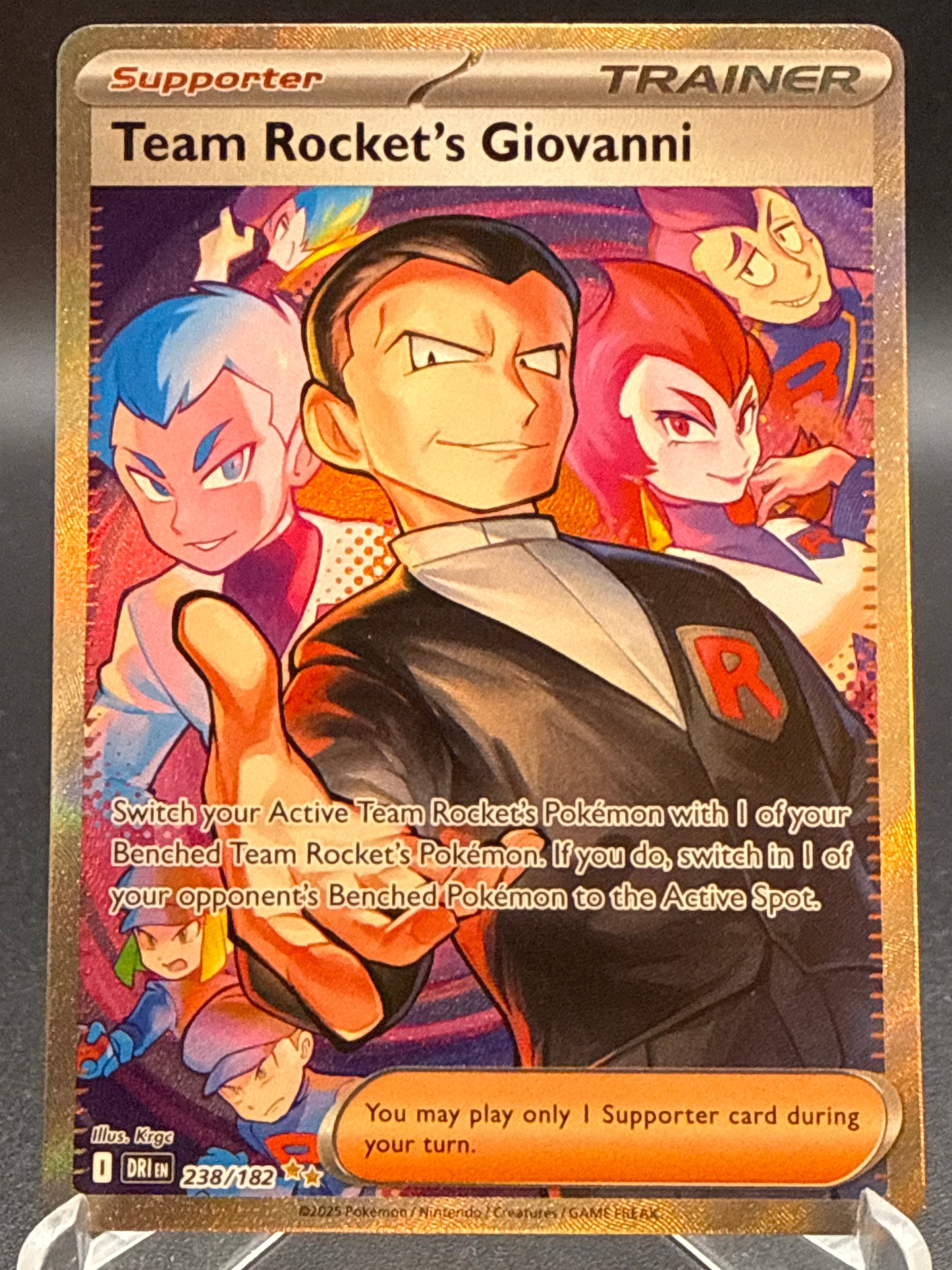 Pokémon TCG: 2025 Team Rocket's Giovanni 238/182 SV: Destined Rivals