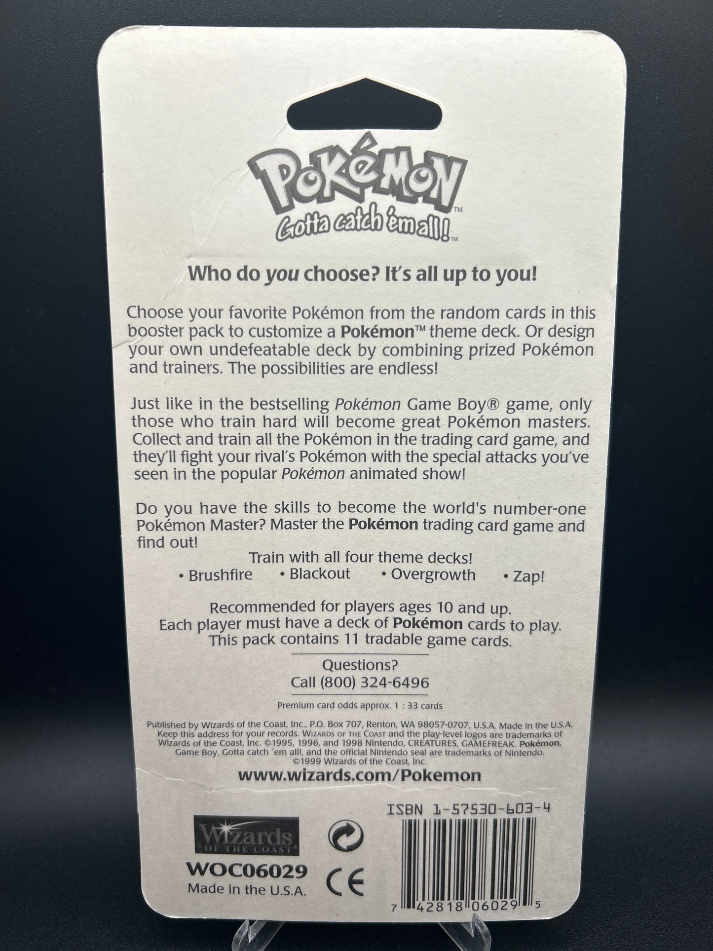 Pokémon TCG: Base Set - Blister Booster Pack WOTC Sealed - Venusaur- Shadowless - 33.47g