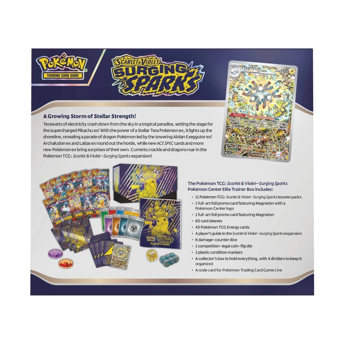 Pokémon TCG: Scarlet & Violet - Surging Sparks - Pokémon Center - Elite Trainer Box