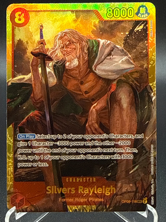 One Piece TCG: Silvers Rayleigh OP08-118 SEC Two Legends