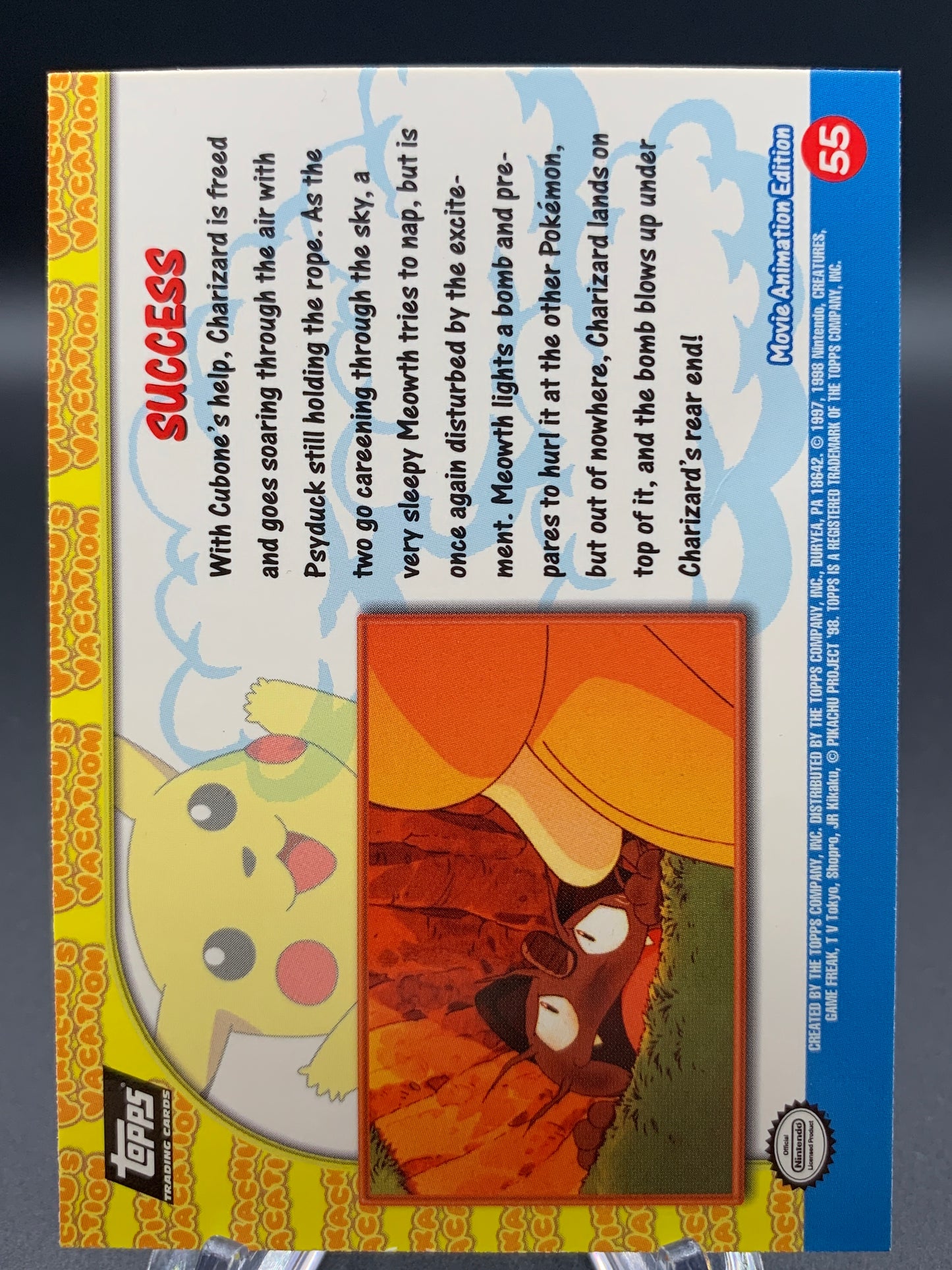 Pokémon TCG: Topps Pokémon Success - #55 - Pikachu's Vacation Movie Animation Edition